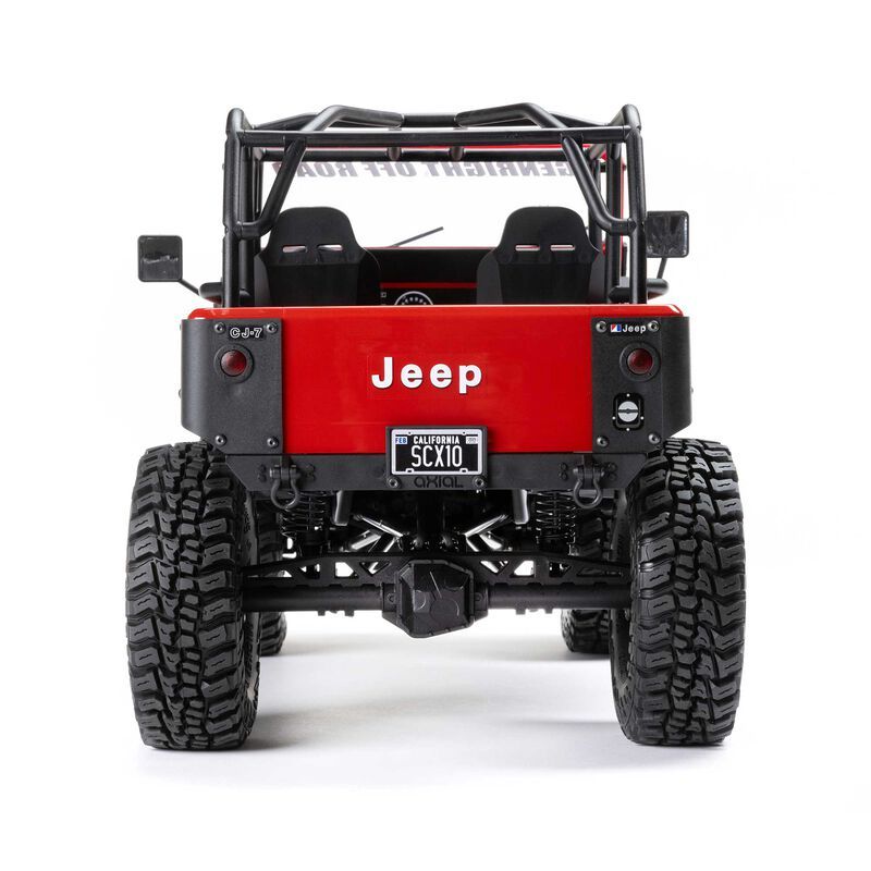 1/10 SCX10 III Jeep CJ-7 4X4 RTR Brushed Rock Crawler, Red