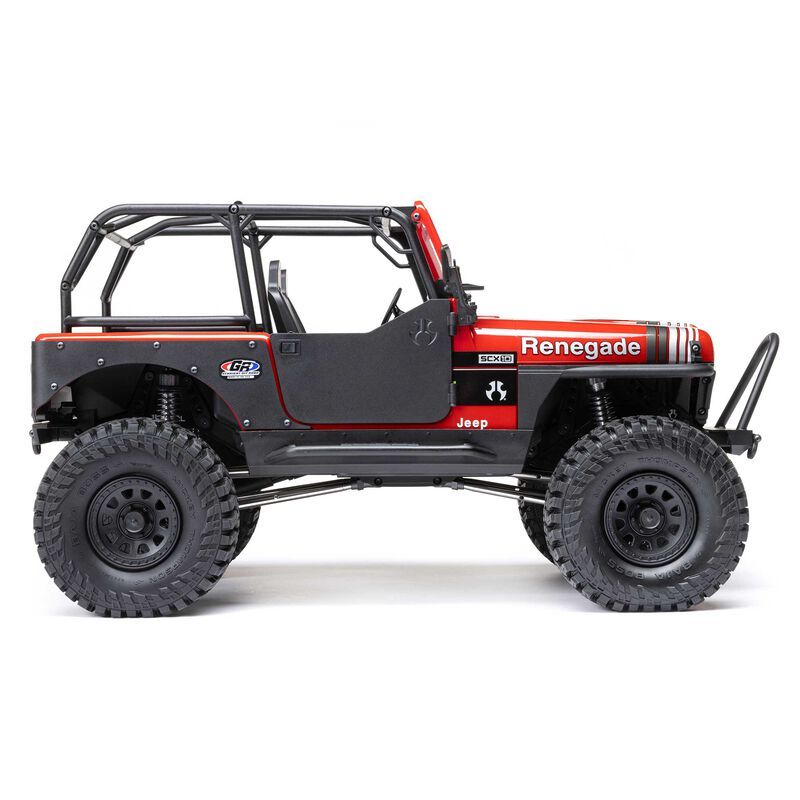 1/10 SCX10 III Jeep CJ-7 4X4 RTR Brushed Rock Crawler, Red