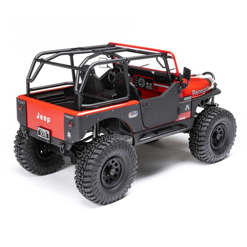 1/10 SCX10 III Jeep CJ-7 4X4 RTR Brushed Rock Crawler, Red