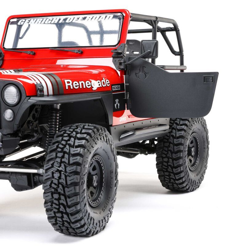 1/10 SCX10 III Jeep CJ-7 4X4 RTR Brushed Rock Crawler, Red