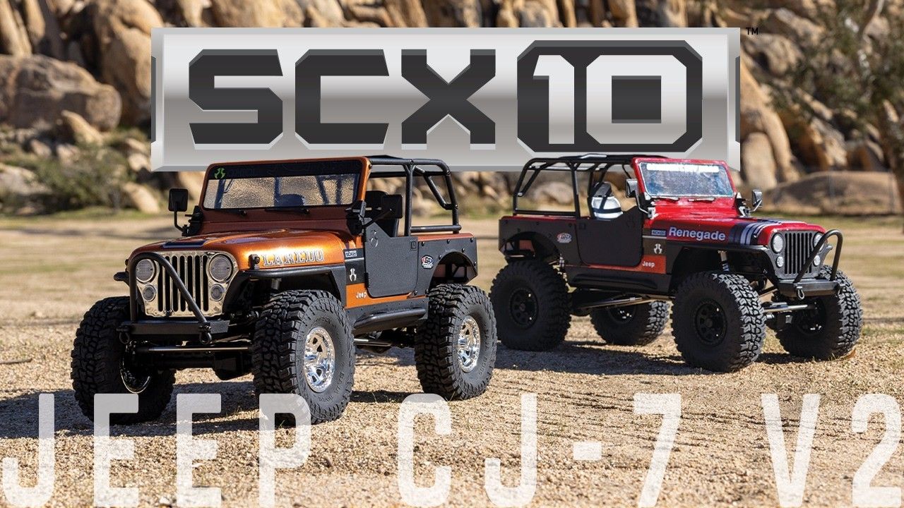 1/10 SCX10 III Jeep CJ-7 4X4 RTR Brushed Rock Crawler, Red