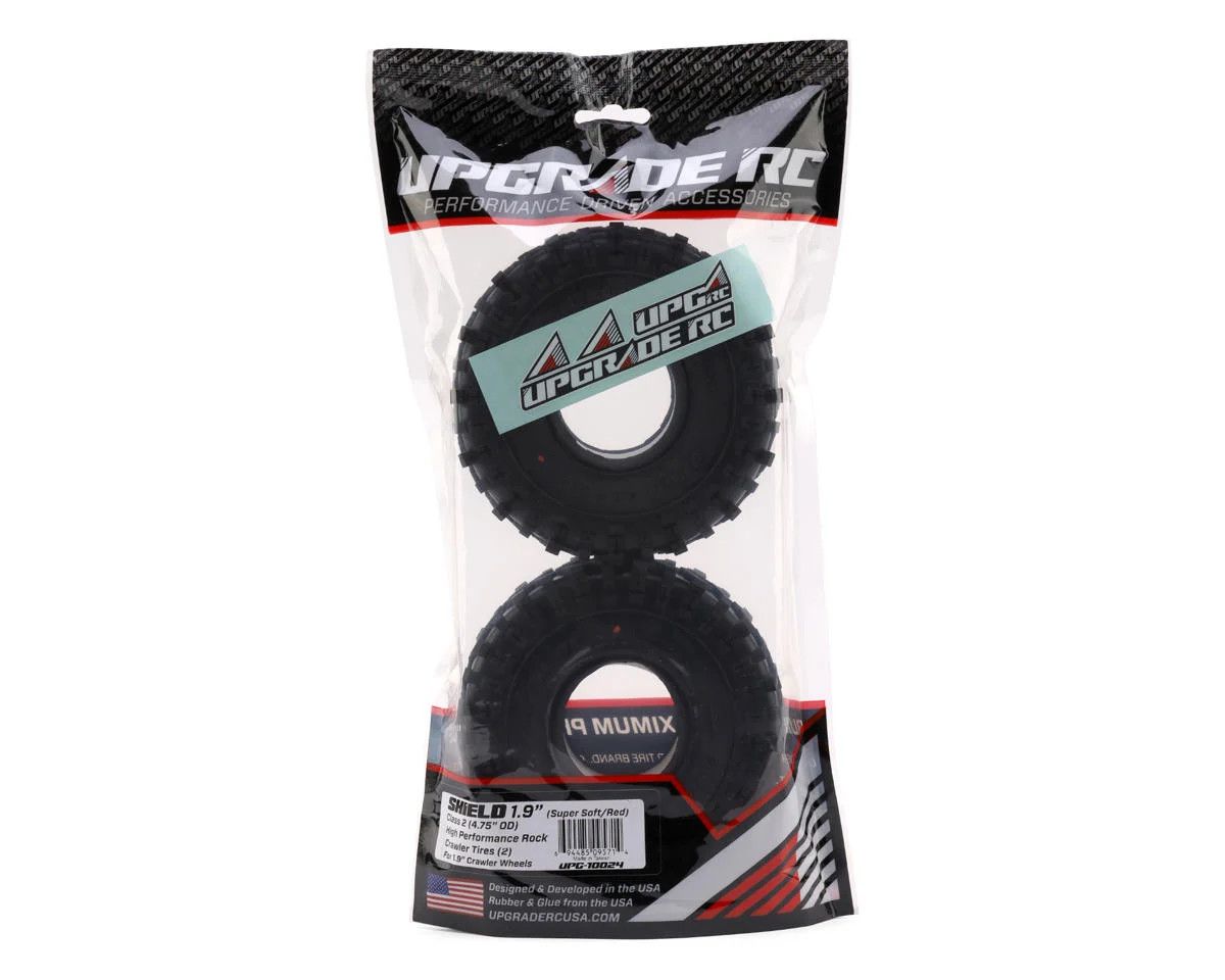 UpGrade RC Shield 1.9" Class 2 High Performance Rock Crawler Tires (2) (Super Soft) (4.75" O.D.)