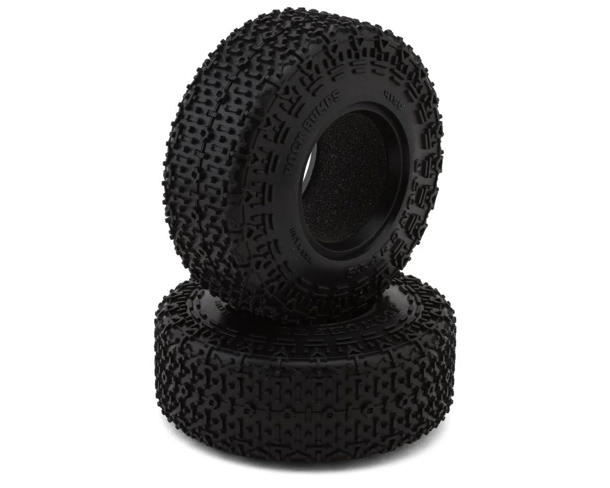 JConcepts Rock Bumps 1.9" All Terrain Comp Rock Crawler Tires (2) (4.25” OD) (Green)