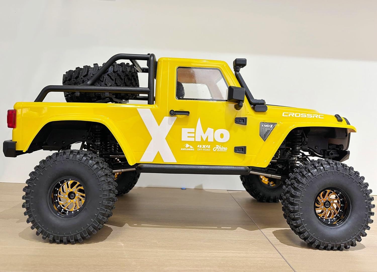 TxxRcss RC 1.9 Inch Beadlock Wheels Offsets -8.5mm Rims Hex 12mm Aluminum Wheel for 1/10 RC Crawler, Bronze/Black