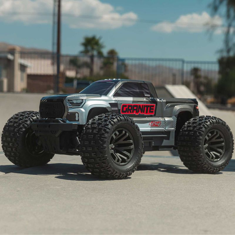 1/10 GRANITE 4X4 223S BLX BRUSHLESS MONSTER TRUCK RTR WITH DSC, GUN METAL
