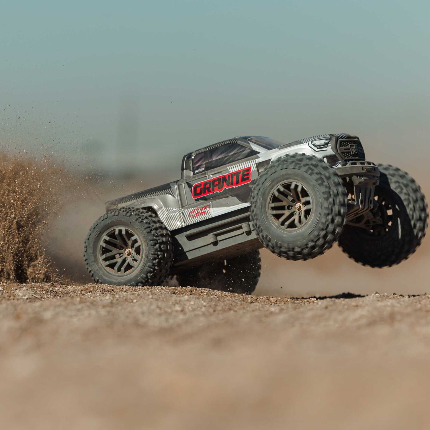 1/10 GRANITE 4X4 223S BLX BRUSHLESS MONSTER TRUCK RTR WITH DSC, GUN METAL