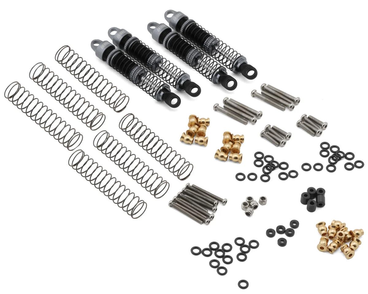 Injora Ascent18/Venture 18 Long Travel 59mm Aluminum Oil-Filled Shocks (Grey) (4)