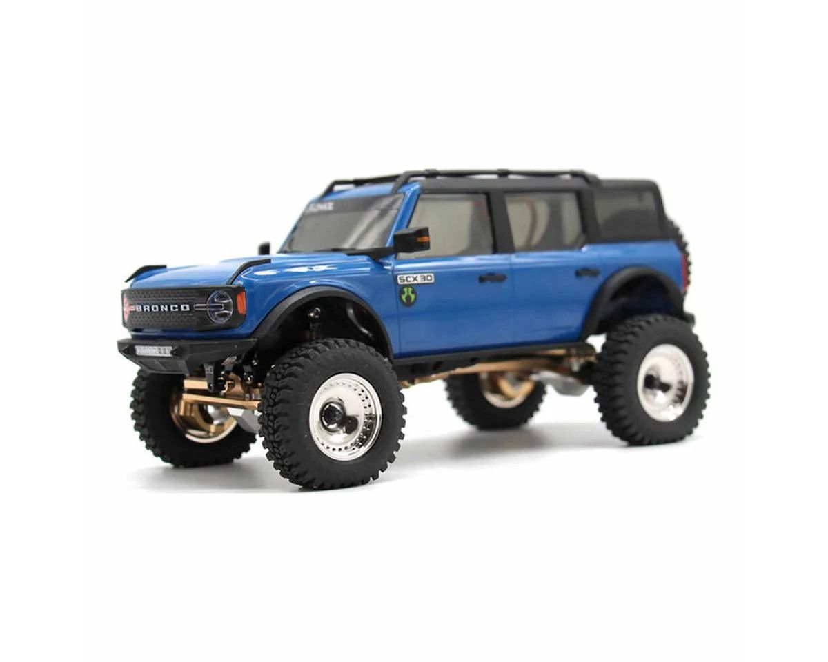 Hot Racing Axial SCX30 0.7" Brass Crawler Wheels (Chrome) (4) (9.3g ea)