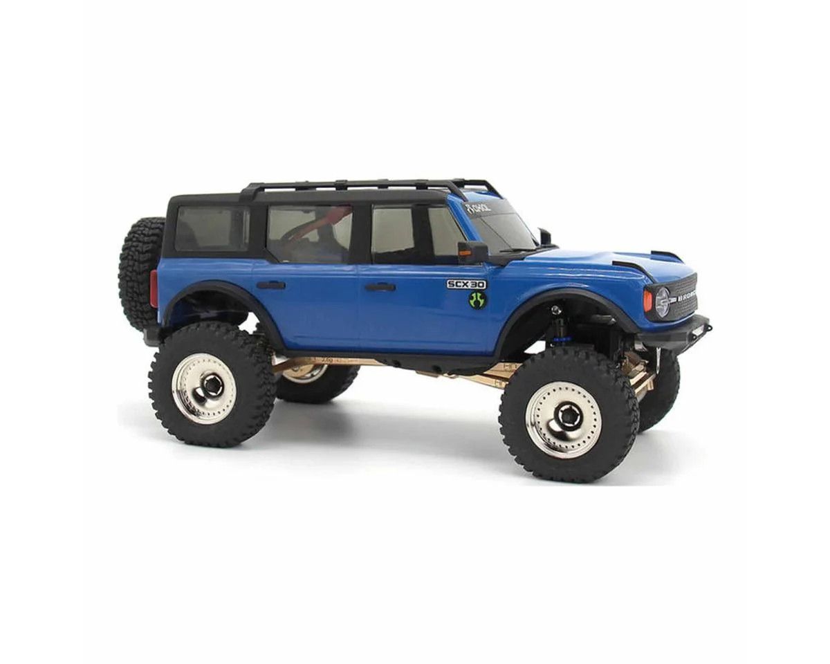 Hot Racing Axial SCX30 0.7" Brass Crawler Wheels (Chrome) (4) (9.3g ea)