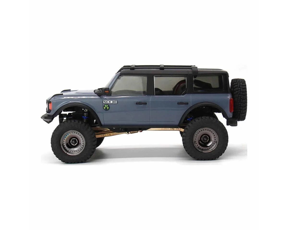 Hot Racing Axial SCX30 0.7" Brass Crawler Wheels (Black Chrome) (4) (9.3g ea)