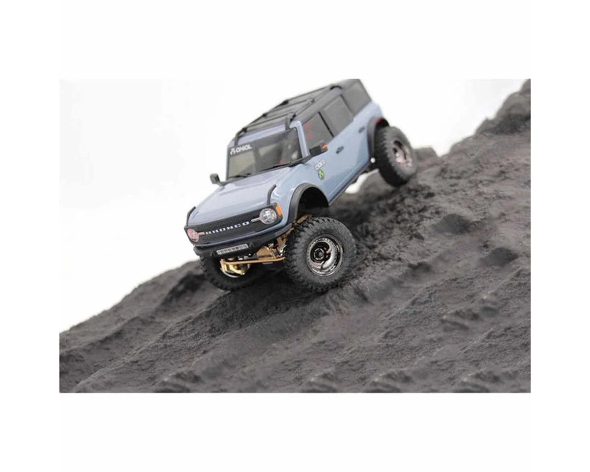 Hot Racing Axial SCX30 0.7" Brass Crawler Wheels (Black Chrome) (4) (9.3g ea)