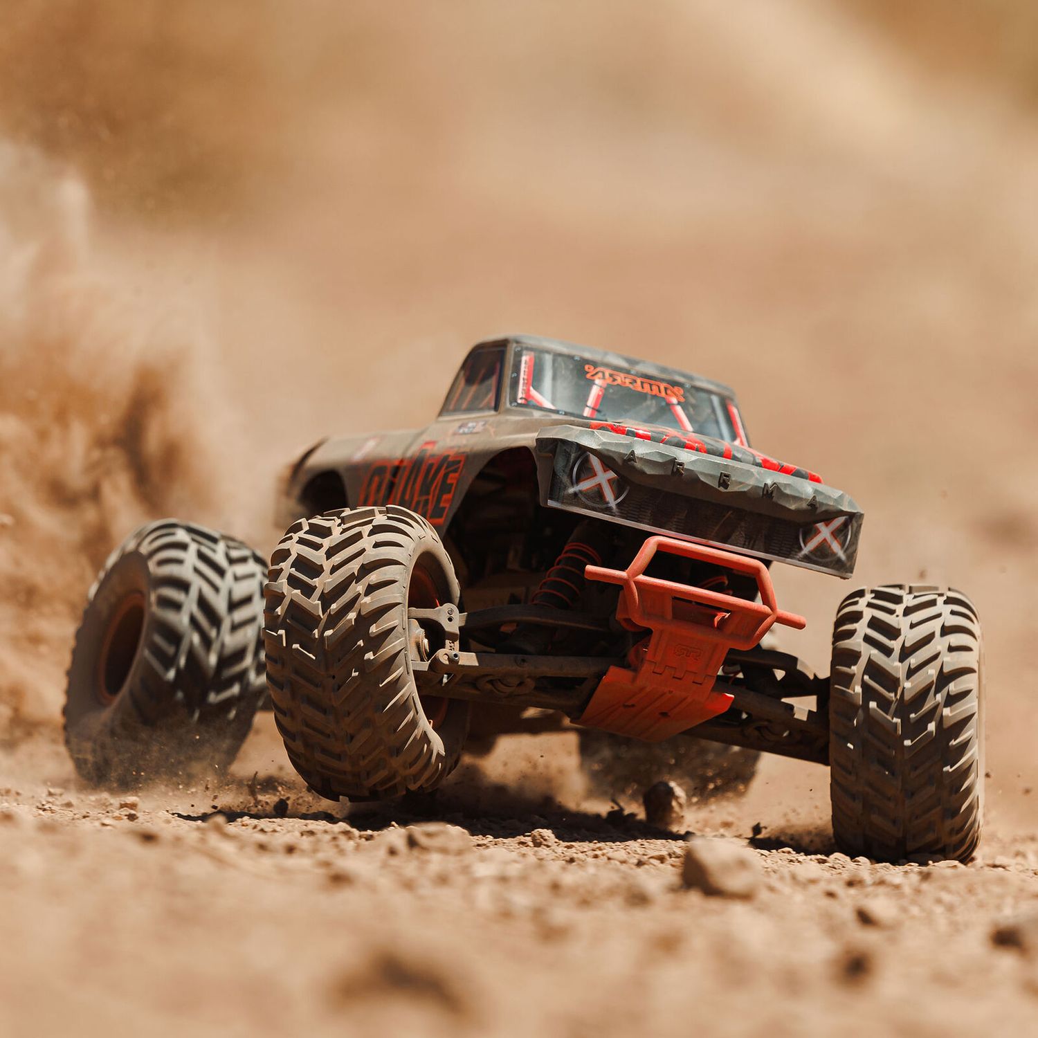 1/10 QUAKE 223S 2WD RTR Brushless Monster Truck, Red