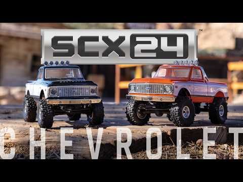 1/24 SCX24 1971 Chevrolet C10 4WD Truck RTR, Black