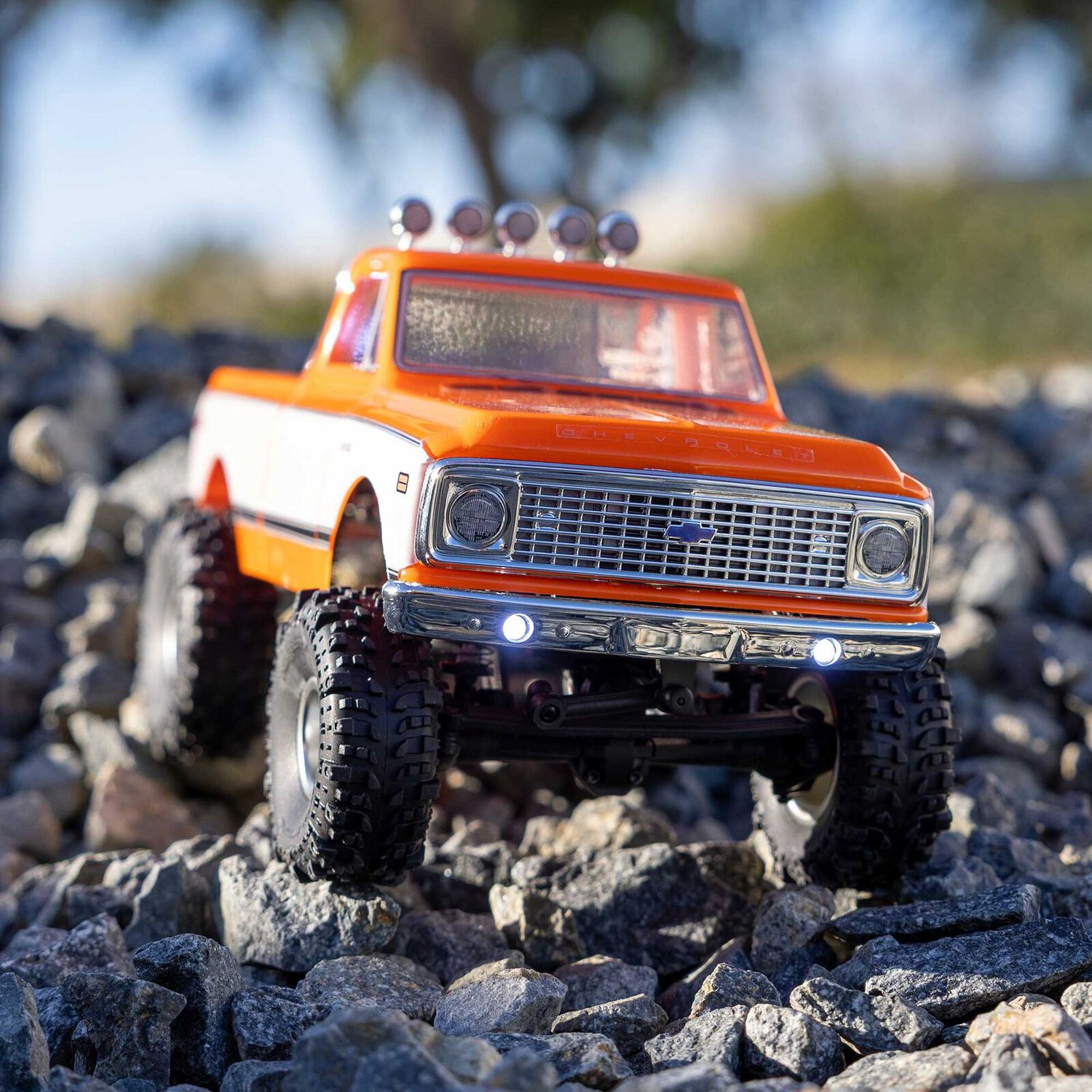 1/24 SCX24 1971 Chevrolet C10 4WD Truck RTR, Orange