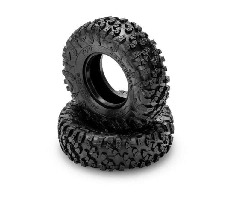 JConcepts FYR "Fire" 2.2" Rock Crawler Tires (2) (Green) (Class 2 - 4.75" OD)