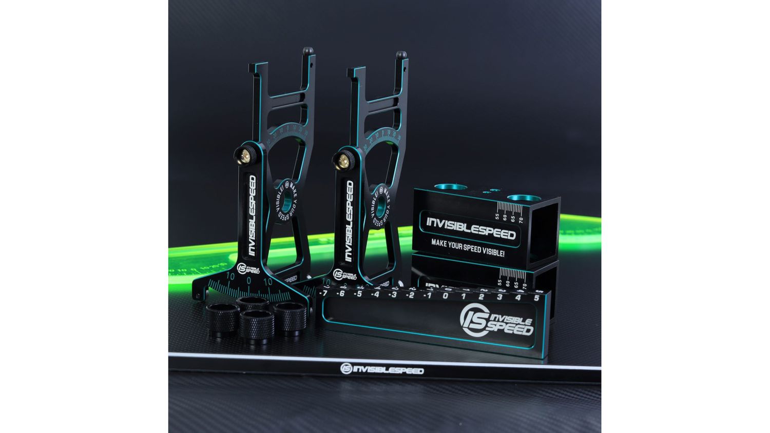 Complete Setup Station Pair, with Measurement Plate, Droop Blocks and Droop Gauge