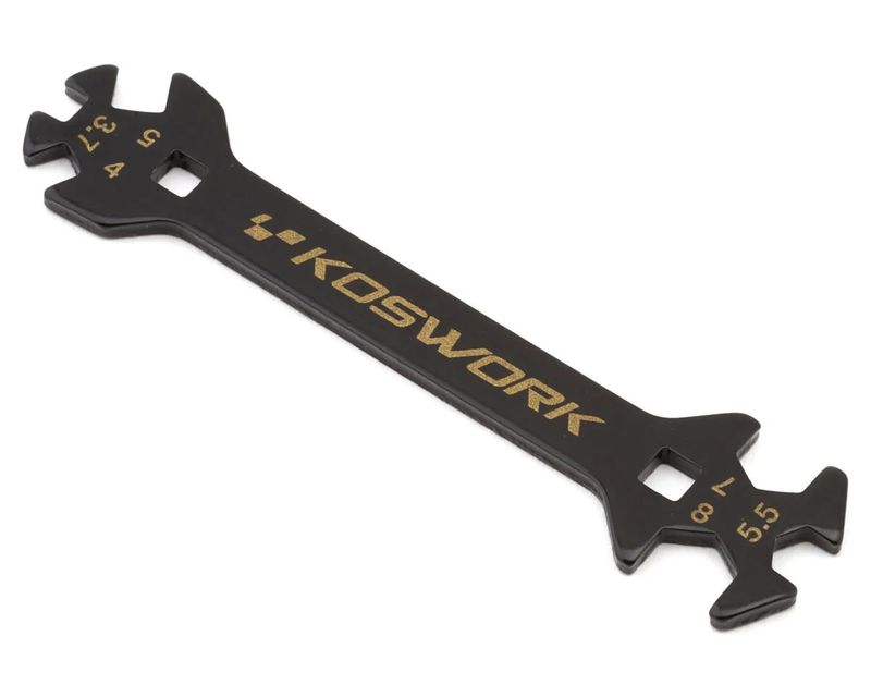 Koswork 3.7mm Turnbuckle Wrench (3.7, 4, 5, 5.5, 7 &amp; 8mm)