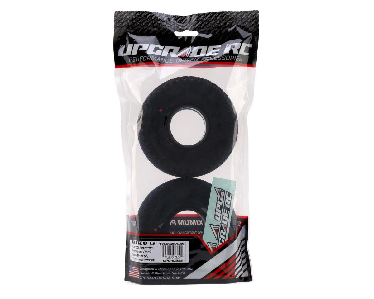 UpGrade RC Gecko 1.9" Extreme Performance Rock Crawler Tires (2) (4.75" O.D.) (Super Soft)