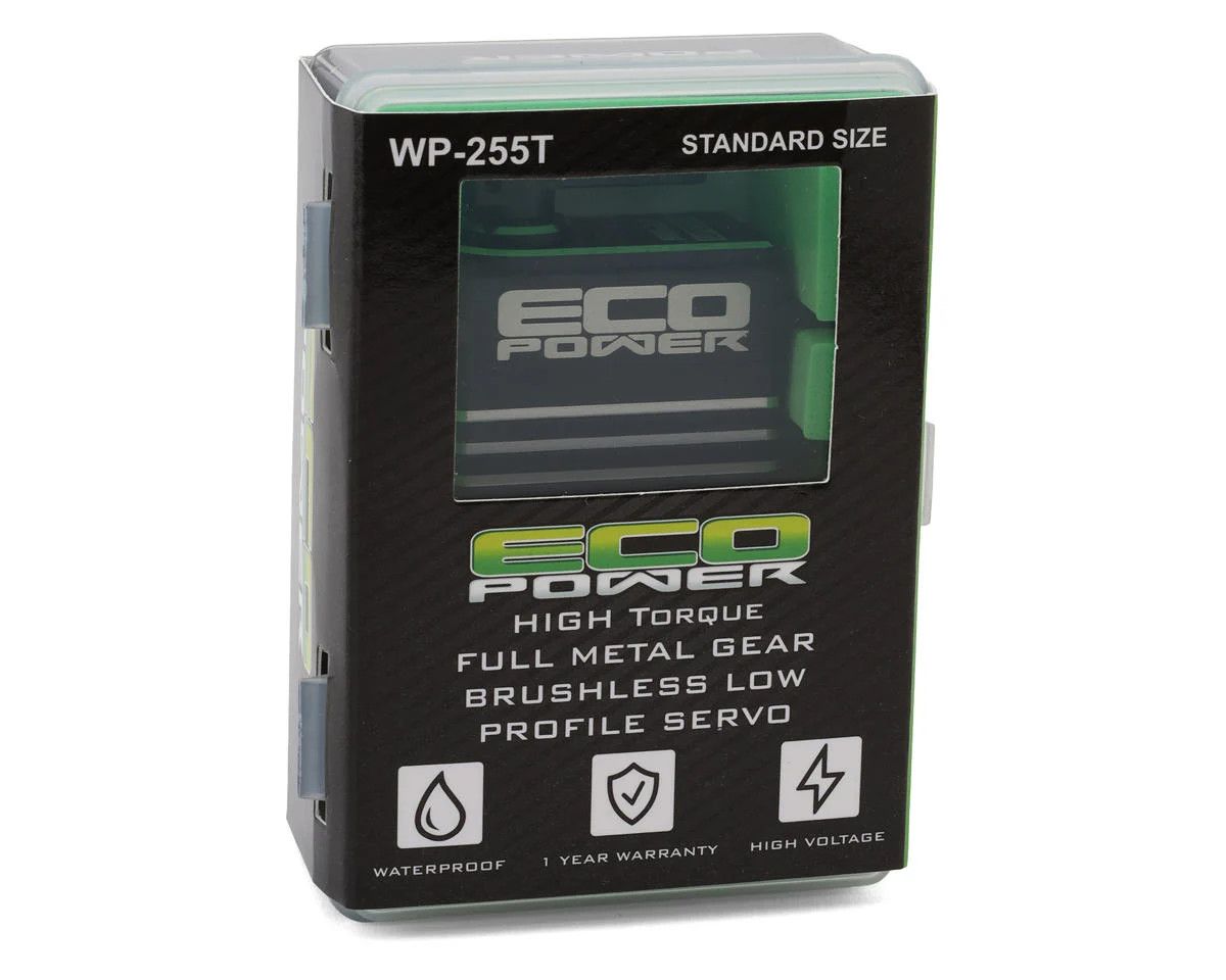 EcoPower WP255T Waterproof High Torque Metal Gear Brushless Servo (HV) (Metal Case)