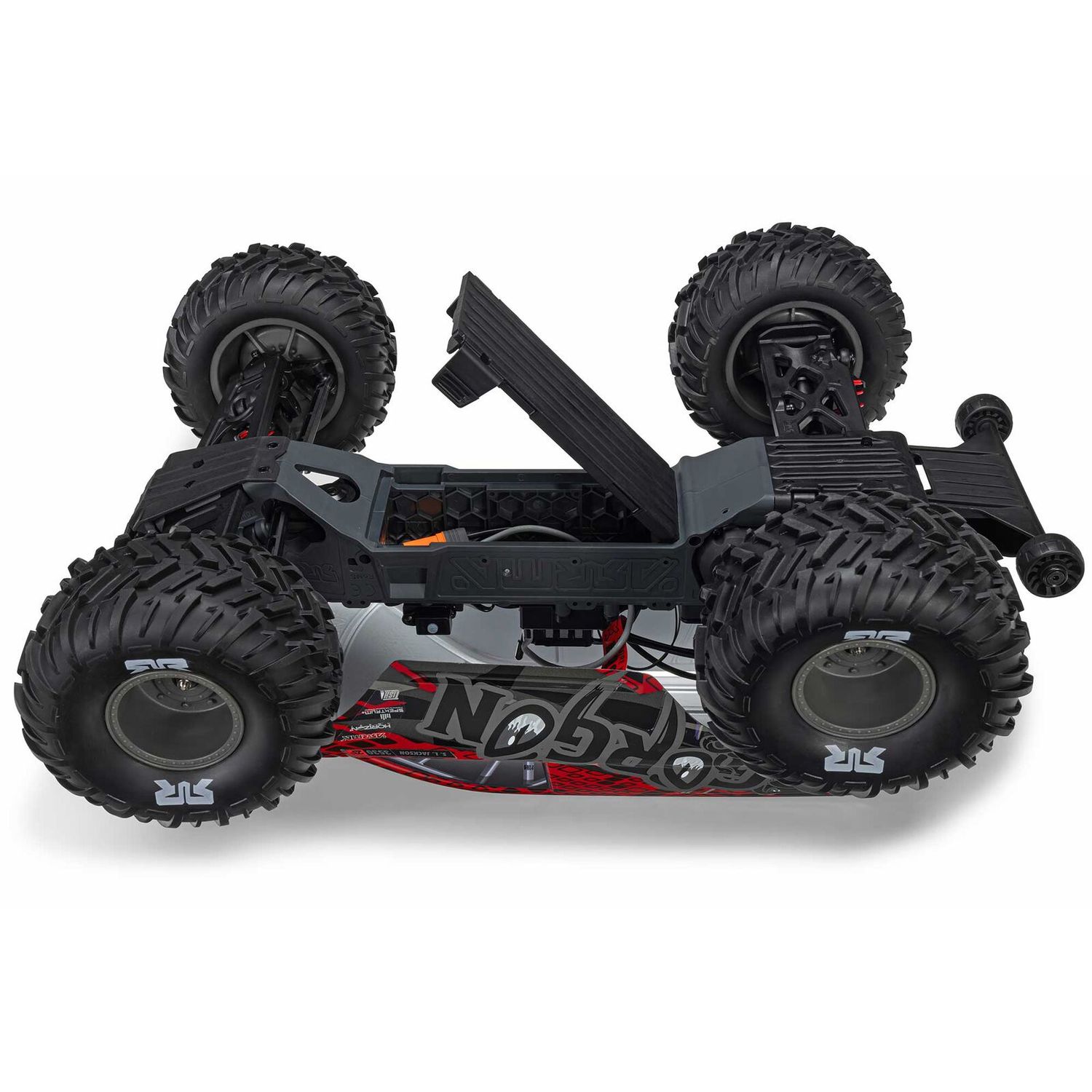 1/10 GORGON 223S 2WD RTR Brushless Monster Truck, Red/Black