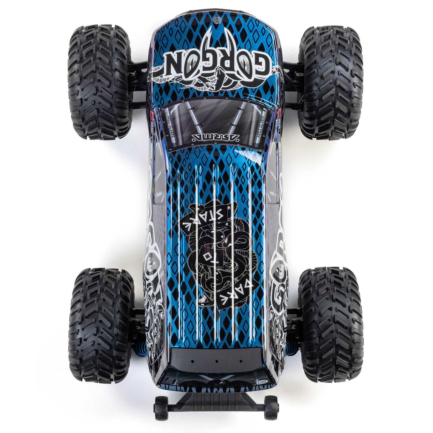 1/10 GORGON 223S 2WD RTR Brushless Monster Truck, Blue/Black