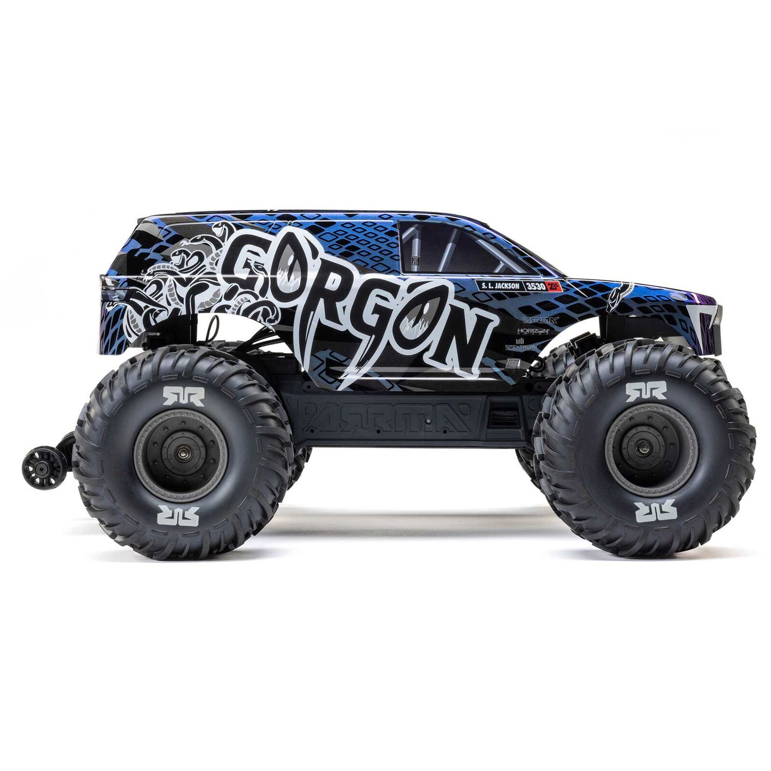 1/10 GORGON 223S 2WD RTR Brushless Monster Truck, Blue/Black