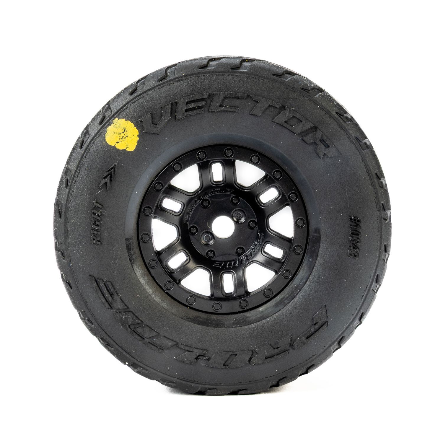 Vector F/R Tires MTD 12mm Black Split Six (4) for ARRMA MOJAVE GROM