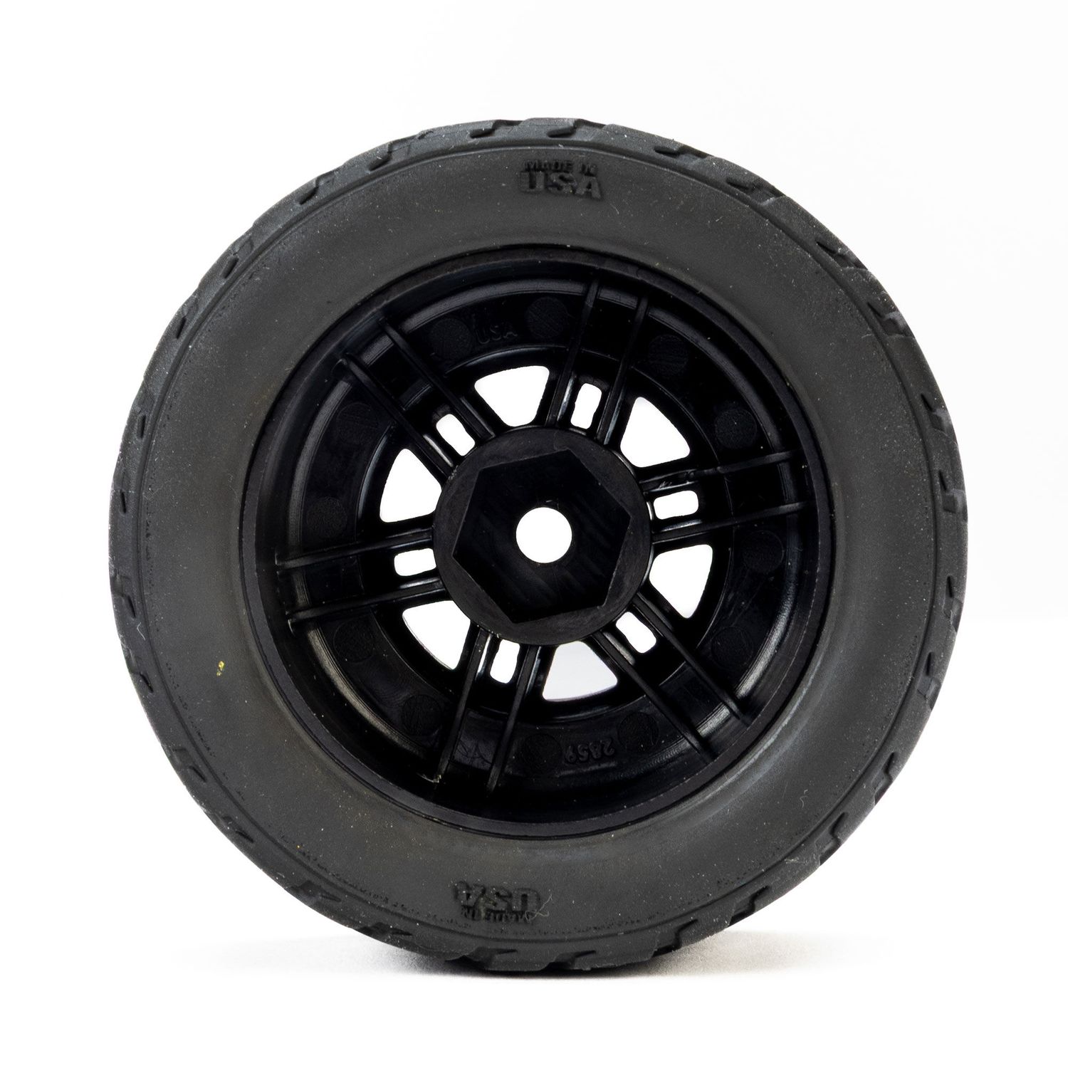 Vector F/R Tires MTD 12mm Black Split Six (4) for ARRMA MOJAVE GROM