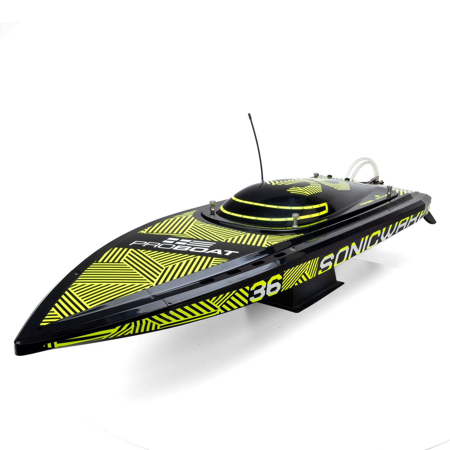 Sonicwake 36" V3, Self-Righting V-Hull Boat RTR, Black Hull