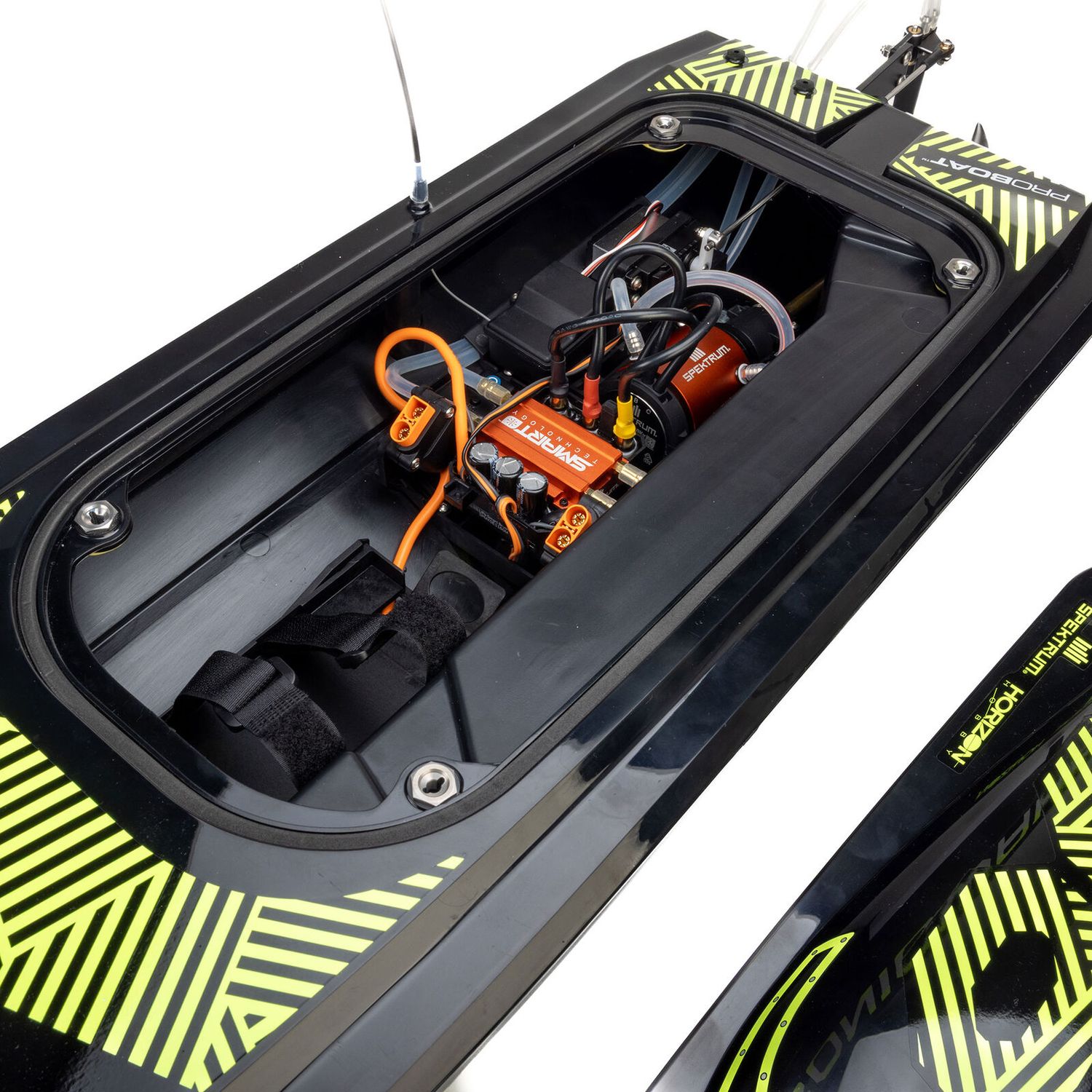 Sonicwake 36" V3, Self-Righting V-Hull Boat RTR, Black Hull