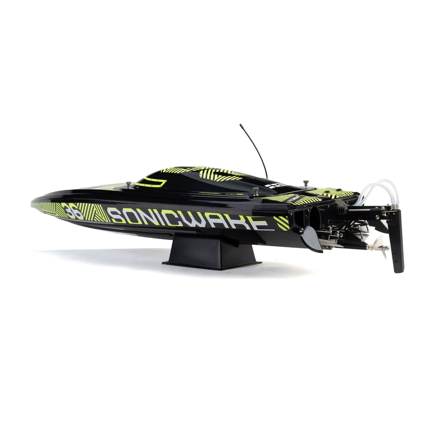 Sonicwake 36" V3, Self-Righting V-Hull Boat RTR, Black Hull