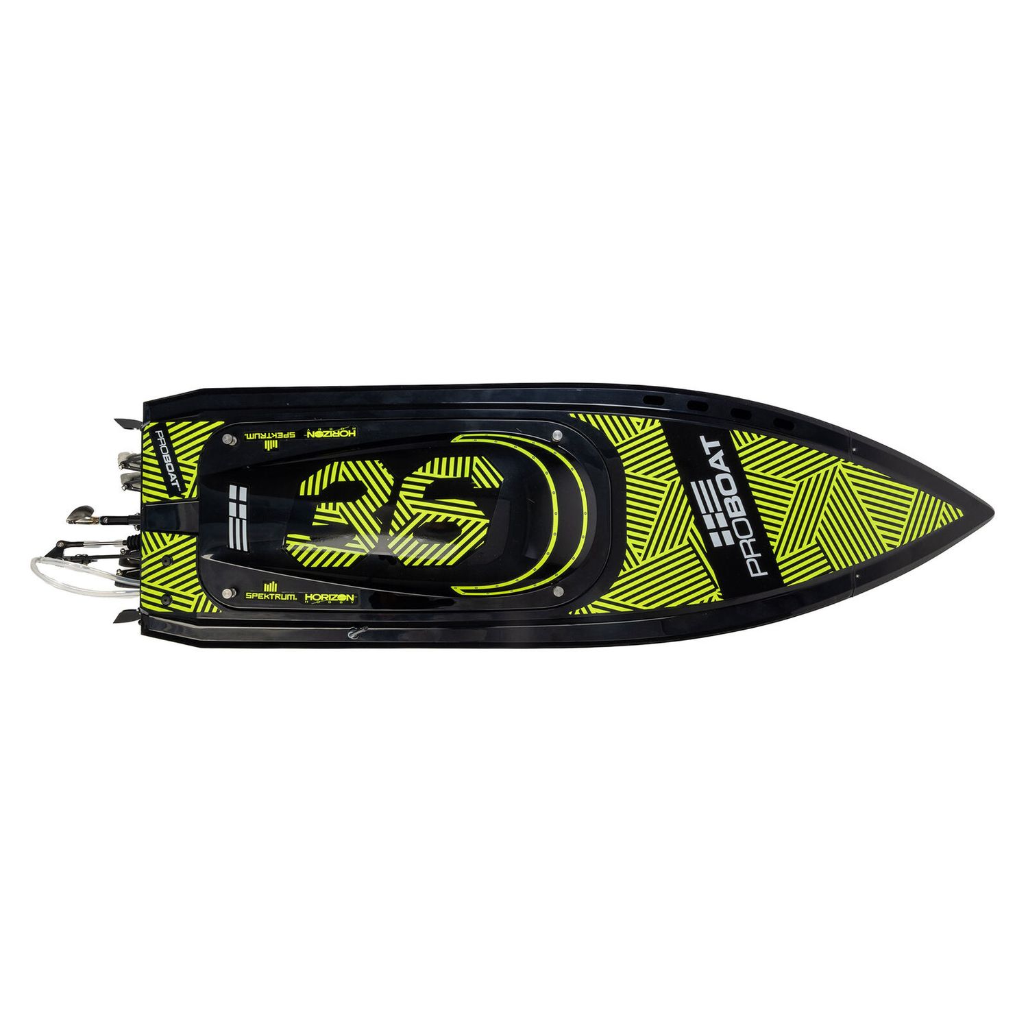 Sonicwake 36" V3, Self-Righting V-Hull Boat RTR, Black Hull