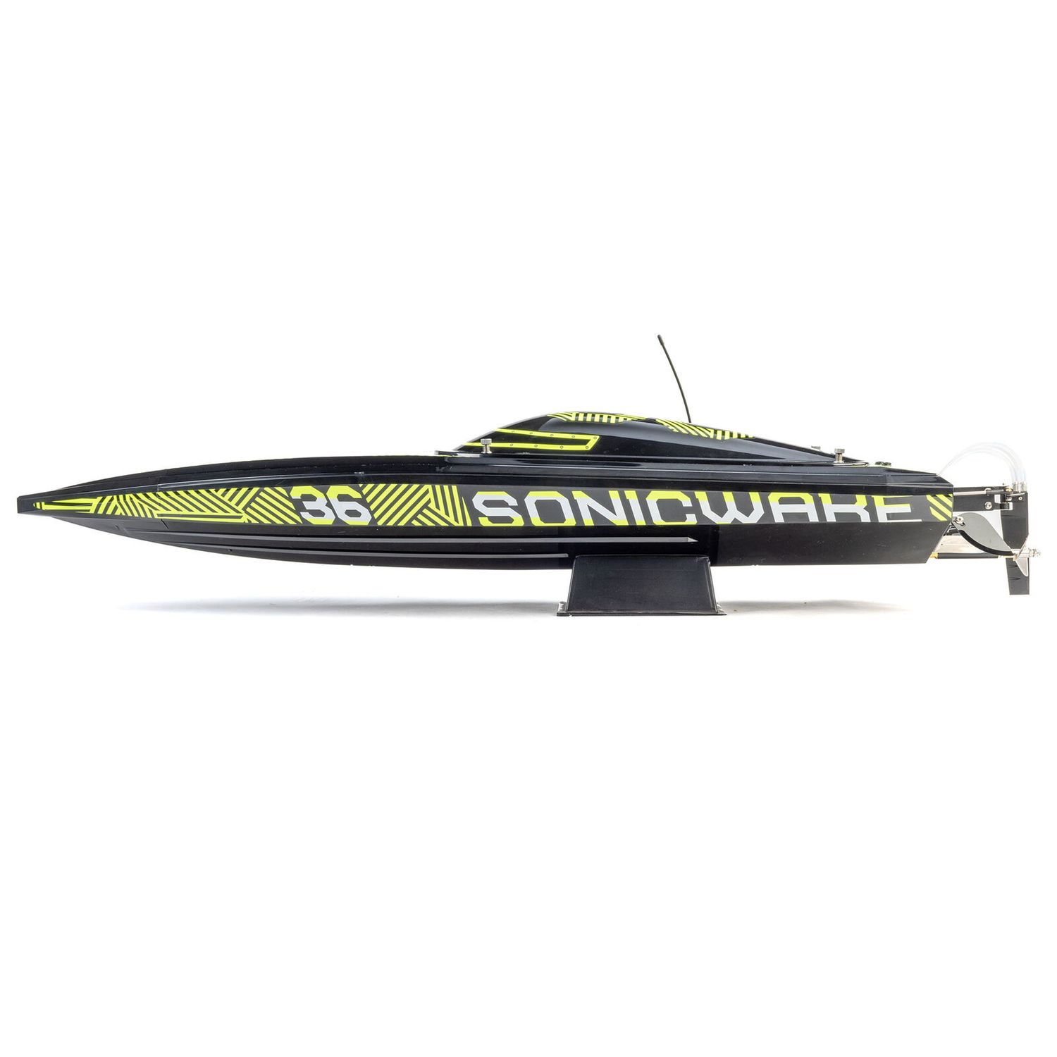 Sonicwake 36" V3, Self-Righting V-Hull Boat RTR, Black Hull