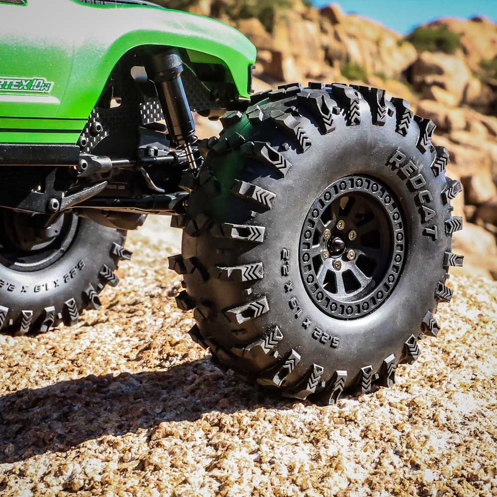 Redcat Vertex-10W 1/10 RTR 4WD Electric Brushless Rock Crawler (Electric Green) (+24mm Wide Axles)