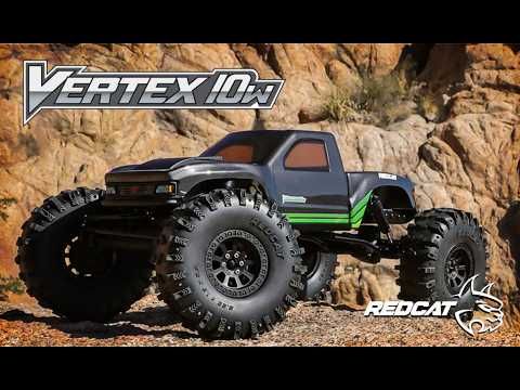 Redcat Vertex-10W 1/10 RTR 4WD Electric Brushless Rock Crawler (Dark Grey) (+24mm Wide Axles)