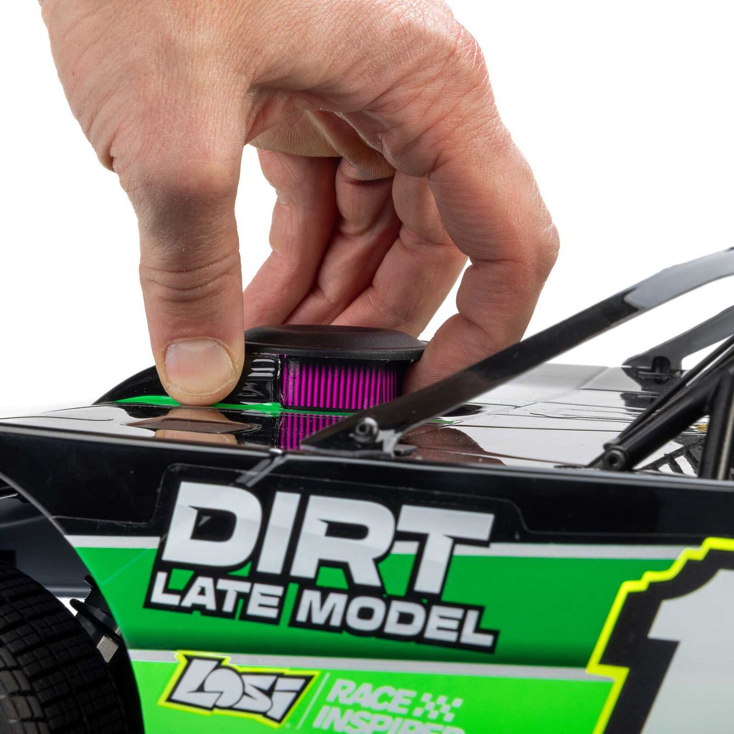 22S Dirt Late Model, 1/10 2WD RTR Dirt Oval, Green