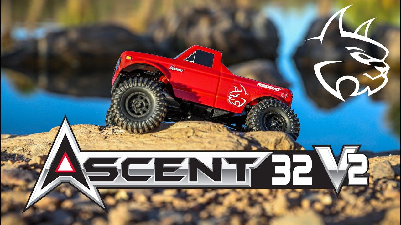 Redcat Ascent-32 V2 1/32 4WD RTR Rock Crawler (Blue) w/2.4GHz Radio, Battery &amp; Charger