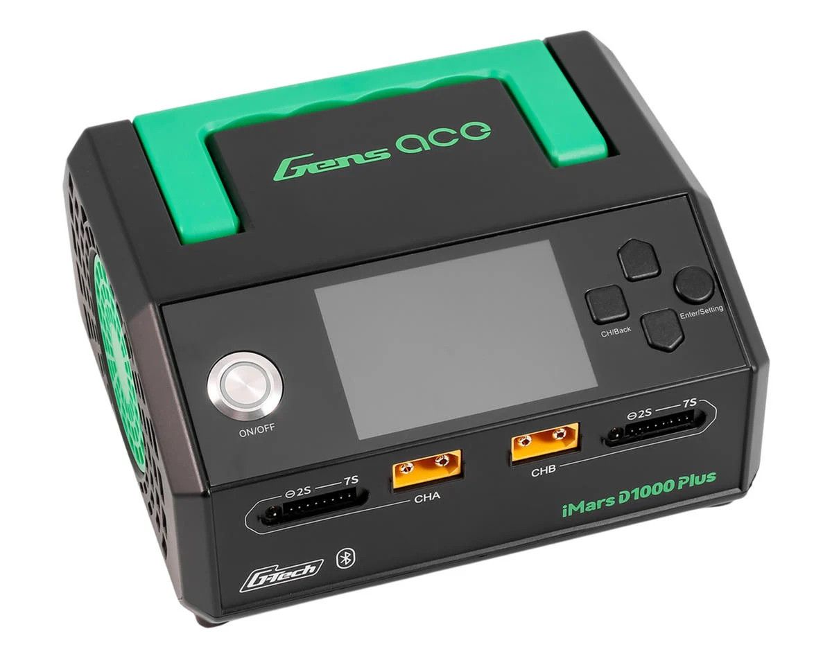 Gens Ace iMars D1000 Plus G-Tech Smart Dual AC Charger (7S/25A) (AC-1000W)