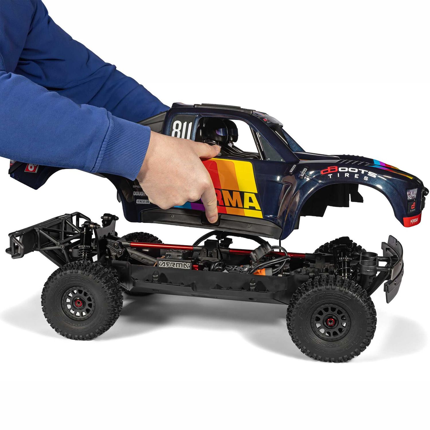 1/7 MOJAVE 6S 4X4 RTR Brushless Desert Truck , Blue