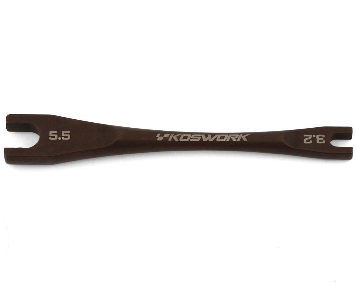 Koswork Steel Turnbuckle Wrench (3.2mm &amp; 5.5mm) (Team Associated &amp; 3mm Nut)