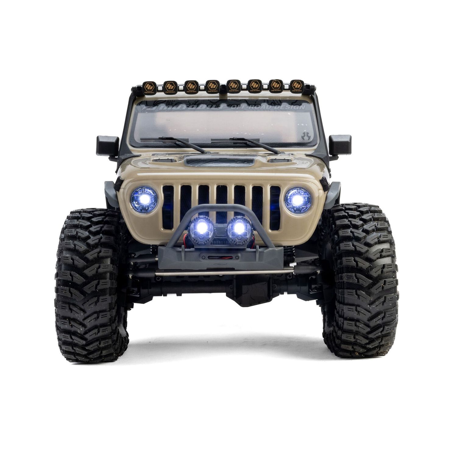 1/10 Axial SCX10 III Jeep JT Gladiator 4X4 RTR Brushed Rock Crawler, Tan