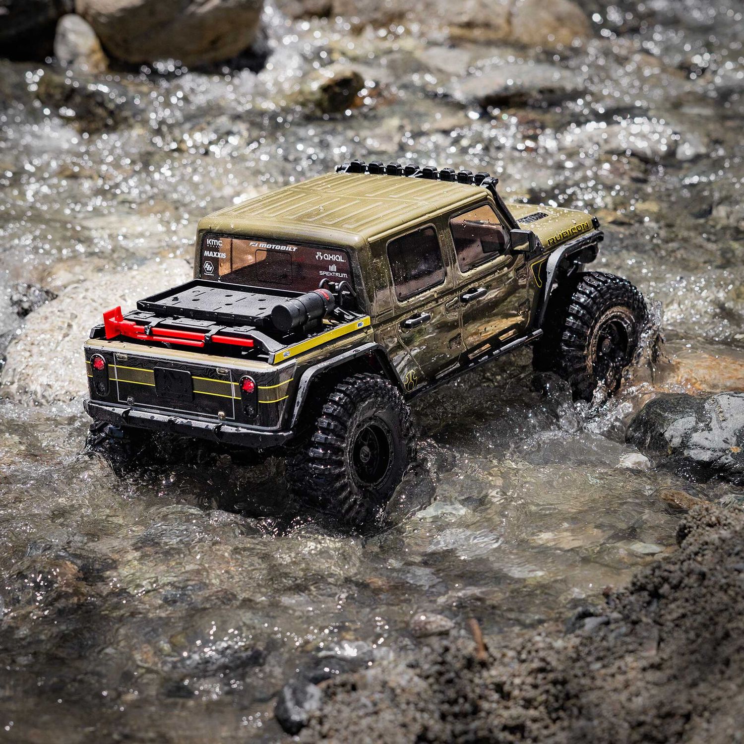1/10 Axial SCX10 III Jeep JT Gladiator 4X4 RTR Brushed Rock Crawler, Green