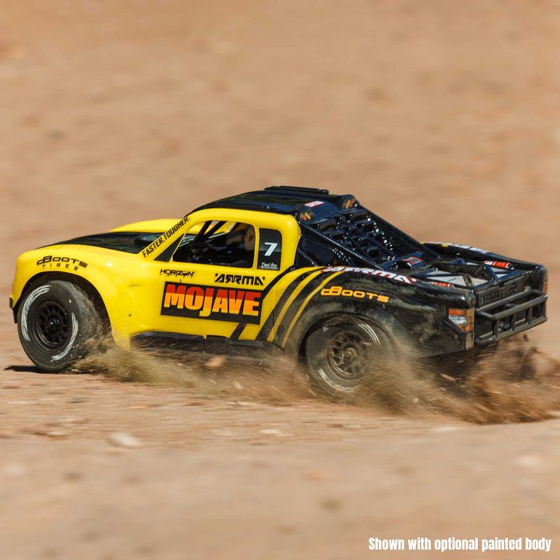1/16 MOJAVE GROM 4X4 RTA KIT Brushed Desert Truck (Battery &amp; Charger Included), Clear/Black
