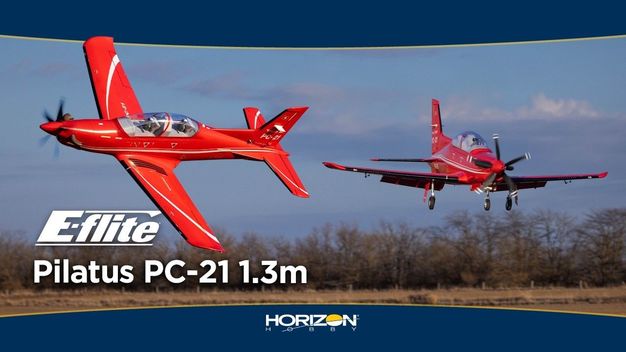 Pilatus PC-21 1.3m (1.45m Length) BNF Basic with AS3X+ and SAFE Select