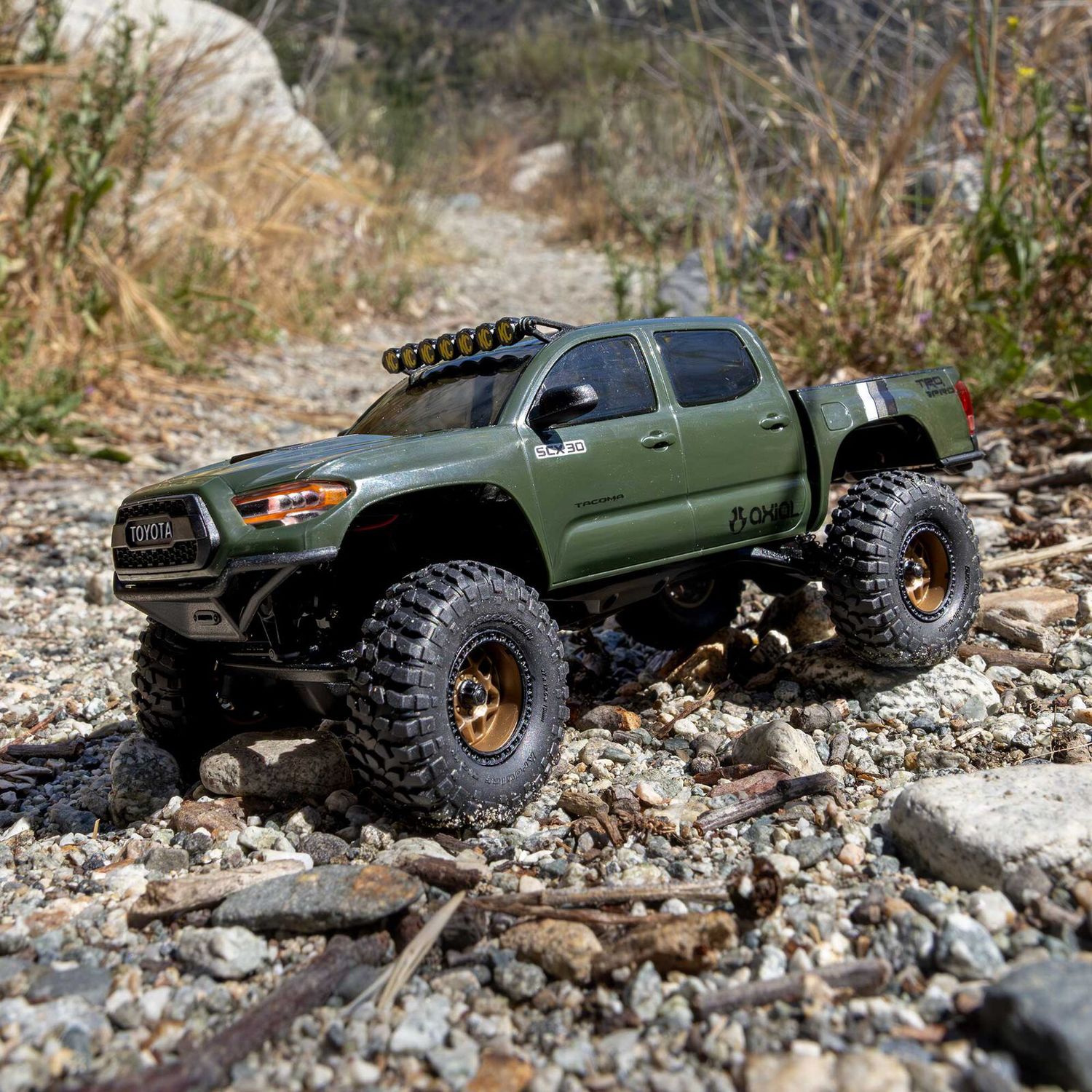 1/30 SCX30 Toyota Tacoma 4X4 RTR Brushed Rock Crawler (Battery &amp; Charger Included), Extreme Off-Road
