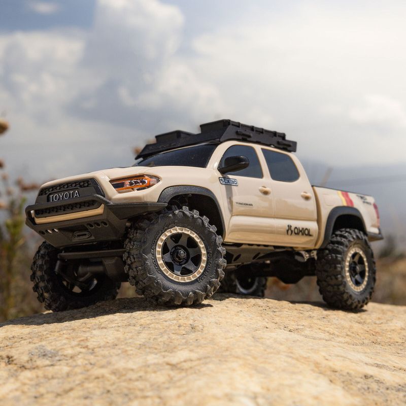 1/30 SCX30 Toyota Tacoma 4X4 RTR Brushed Rock Crawler (Battery &amp; Charger Included), Overland Edition