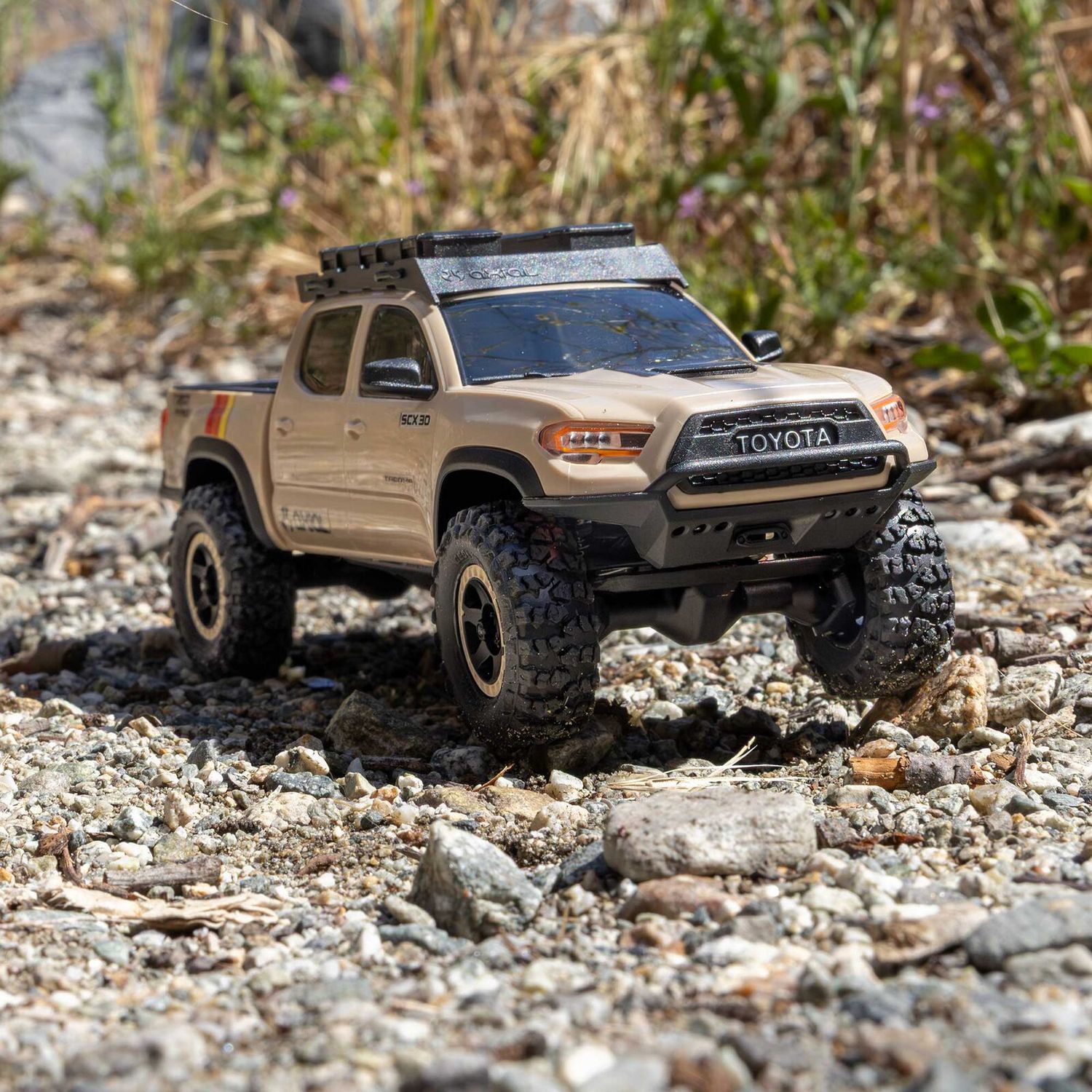 1/30 SCX30 Toyota Tacoma 4X4 RTR Brushed Rock Crawler (Battery &amp; Charger Included), Overland Edition