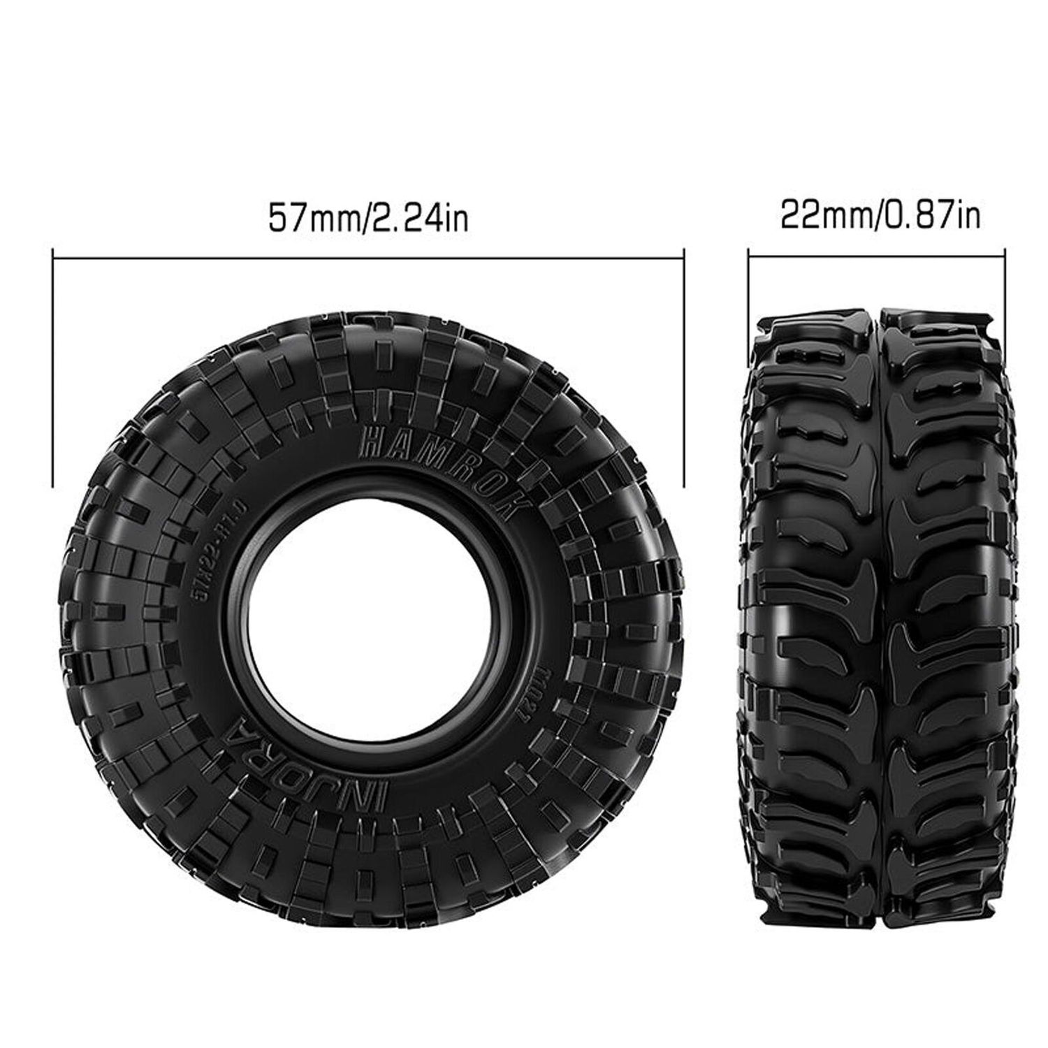 Injora HAMROK 1.0 Tires (57*22mm)