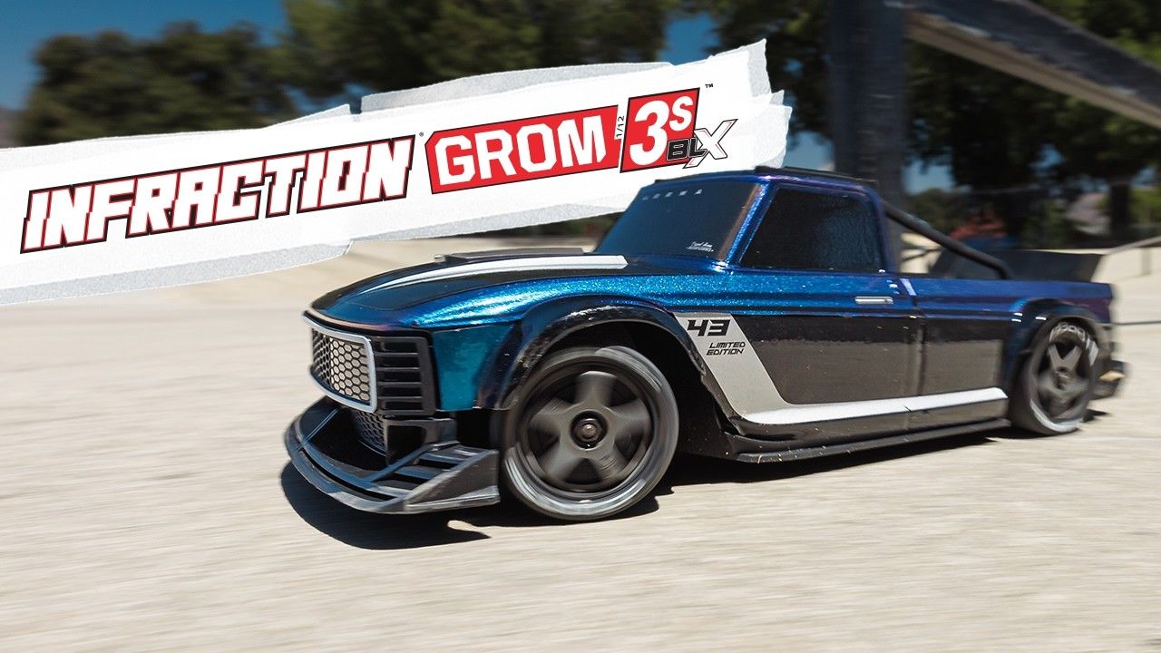 1/12 INFRACTION GROM 3S 4X4 RTR Brushless All-Road Street Bash (Battery &amp; Charger Included), Red/Black