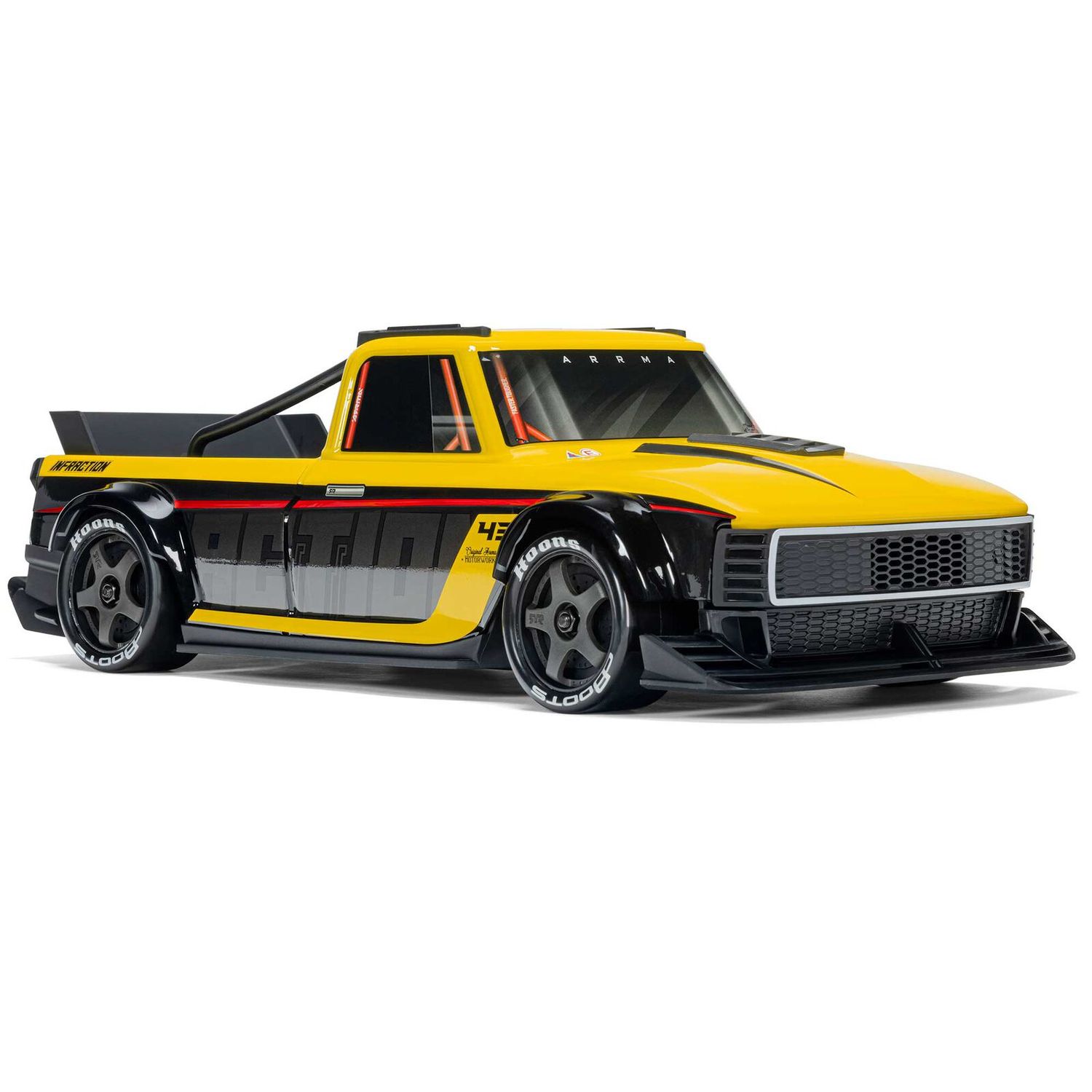 1/12 INFRACTION GROM 3S 4X4 RTR Brushless All-Road Street Bash (Battery &amp; Charger Included), Yellow/Black